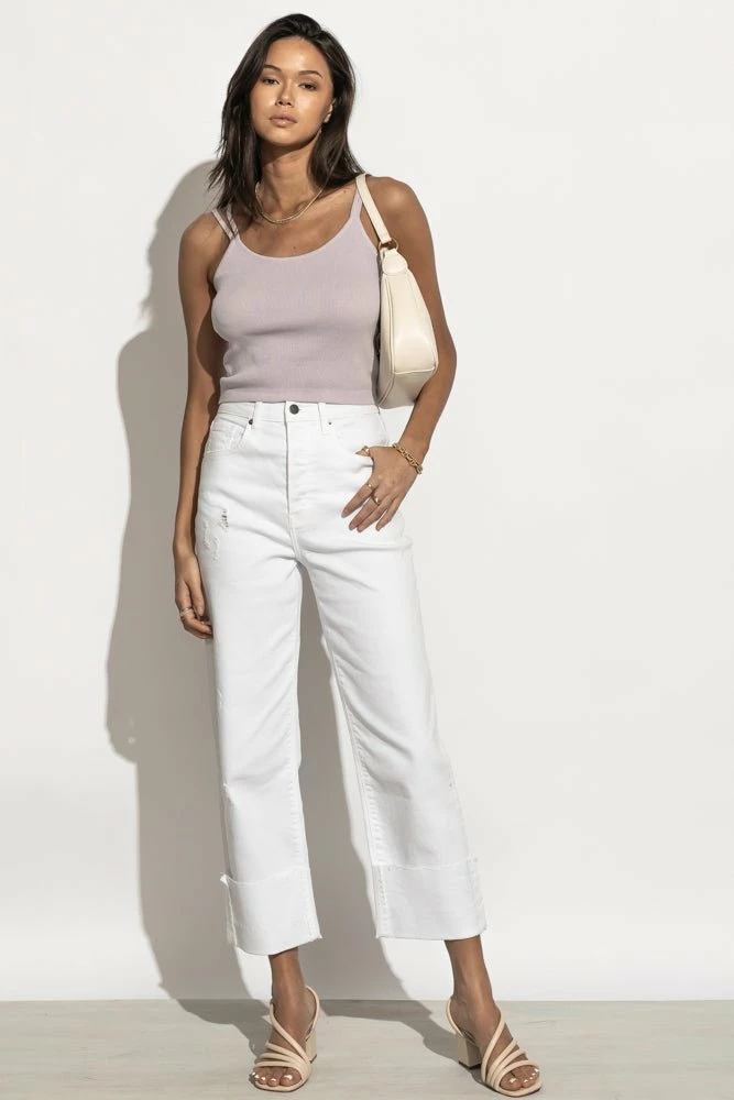 Best Pirce π SINA Tops Bianca Double Strap Tank In Lavender - FINAL SALE π 1 SINA Tops Bianca Double Strap Tank In Lavender - FINAL SALE