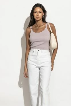 Best Pirce π SINA Tops Bianca Double Strap Tank In Lavender - FINAL SALE π 5 SINA Tops Bianca Double Strap Tank In Lavender - FINAL SALE