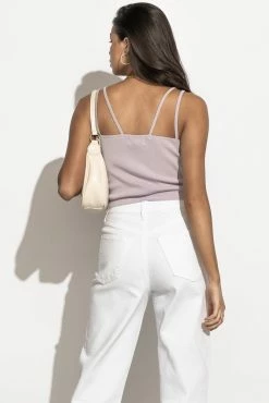 SINA Tops Bianca Double Strap Tank In Lavender - FINAL SALE