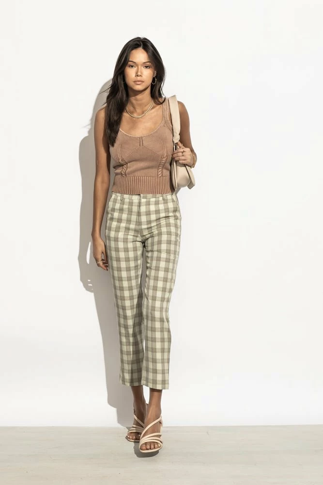 Hot Sale 👏 CALISTA Page Plaid Pants In Green - FINAL SALE 😍 2 CALISTA Page Plaid Pants In Green - FINAL SALE