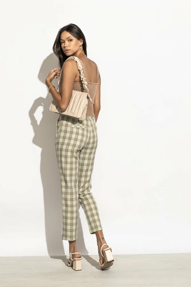 Hot Sale 👏 CALISTA Page Plaid Pants In Green - FINAL SALE 😍 4 CALISTA Page Plaid Pants In Green - FINAL SALE