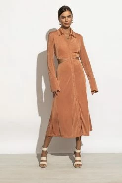 AARON & AMBER Dresses Marianna Dress In Clay - FINAL SALE