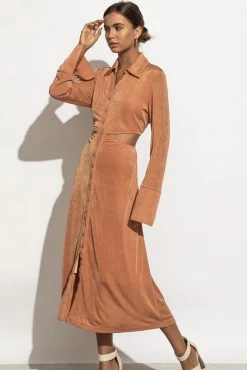 AARON & AMBER Dresses Marianna Dress In Clay - FINAL SALE