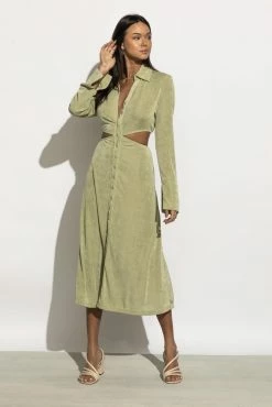 AARON & AMBER Marianna Dress In Green - FINAL SALE