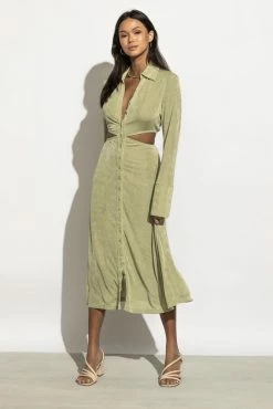 AARON & AMBER Marianna Dress In Green - FINAL SALE