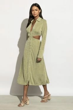 AARON & AMBER Marianna Dress In Green - FINAL SALE