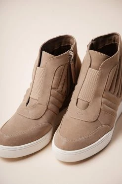 MIA Kaleb Wedge Sneaker In Taupe - FINAL SALE