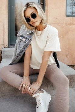 THREAD AND SUPPLY Buffy Boxy Cropped Top - FINAL SALE