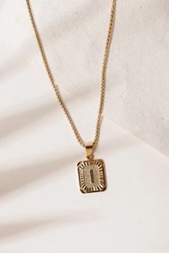 J&D JEWELRY Jaxon Initial Pendant Necklace - FINAL SALE