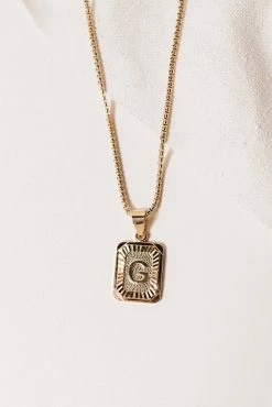 J&D JEWELRY Jaxon Initial Pendant Necklace - FINAL SALE