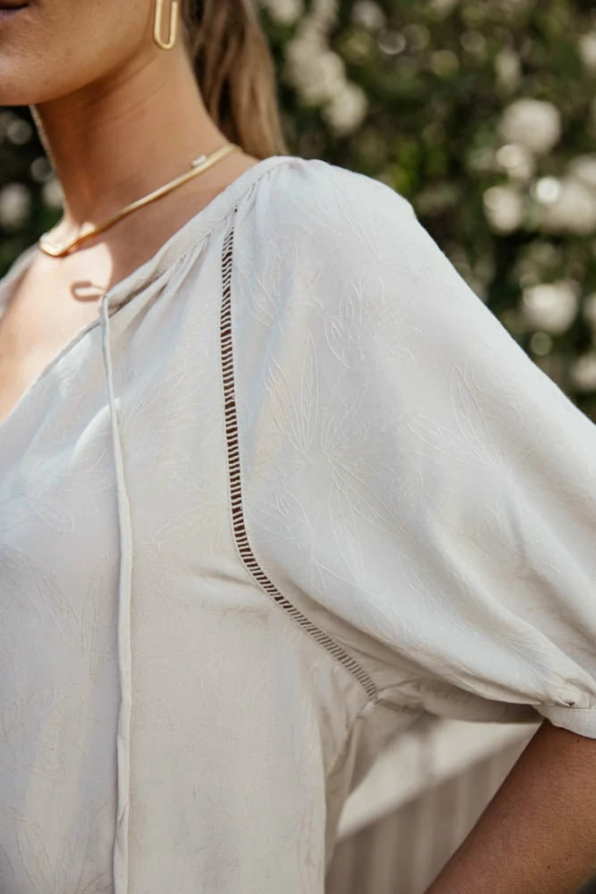 Best Sale ๐ LOVE STITCH Clothing Illustrated London Blouse In Cream - FINAL SALE โจ 2 LOVE STITCH Clothing Illustrated London Blouse In Cream - FINAL SALE