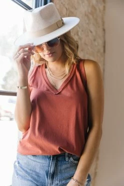 WISHLIST Myven V-Neck Tank - FINAL SALE