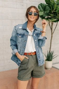 CEST TOI Laura Distressed Denim Jacket - FINAL SALE