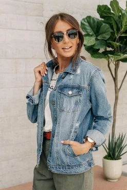 CEST TOI Laura Distressed Denim Jacket - FINAL SALE