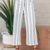 KanCan Striped Wide Leg Pants - FINAL SALE