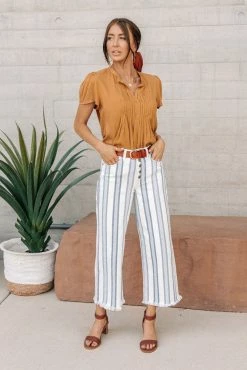 Best Pirce ๐ KanCan Striped Wide Leg Pants - FINAL SALE โ 10 KanCan Striped Wide Leg Pants - FINAL SALE