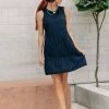 Vero Moda Gabrielle Navy Dress - FINAL SALE Dresses