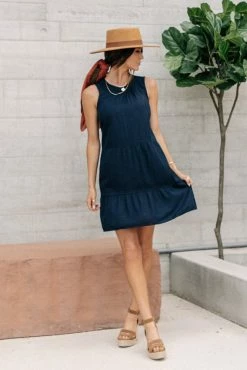 Vero Moda Gabrielle Navy Dress - FINAL SALE Dresses