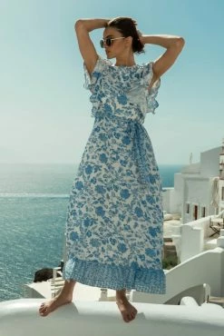 DRESS FORUM Rosette Maxi Dress