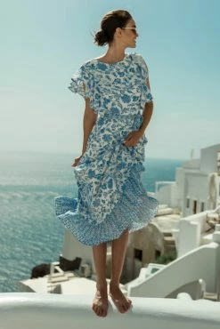 DRESS FORUM Rosette Maxi Dress