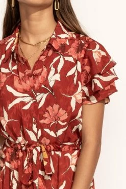 LOVE STITCH Clothing Illustrated Magnolia Maxi Dress - FINAL SALE