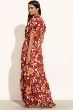 LOVE STITCH Clothing Illustrated Magnolia Maxi Dress - FINAL SALE
