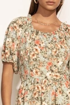 CALISTA Maryam Floral Midi Dress - FINAL SALE