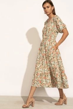 CALISTA Maryam Floral Midi Dress - FINAL SALE