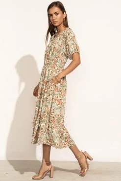 CALISTA Maryam Floral Midi Dress - FINAL SALE