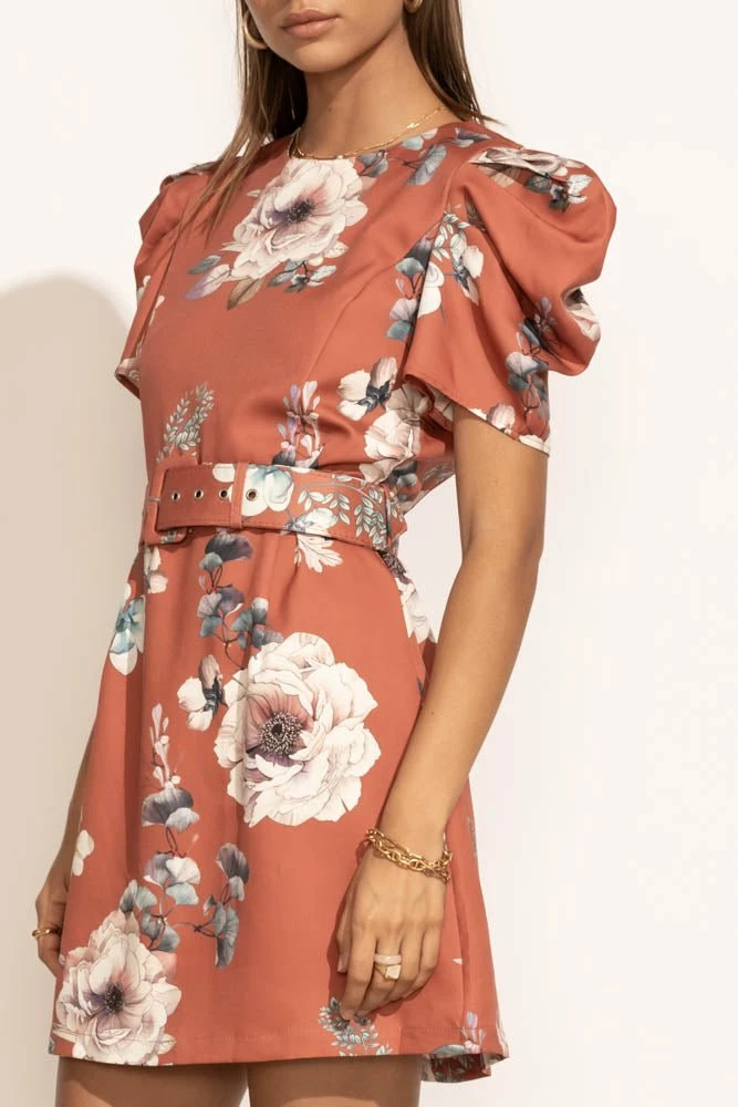 Hot Sale π€© CLOTHING COMPANY Elena Floral π Dress In Terra Cotta - FINAL SALE 𧨠3 CLOTHING COMPANY Elena Floral Dress In Terra Cotta - FINAL SALE