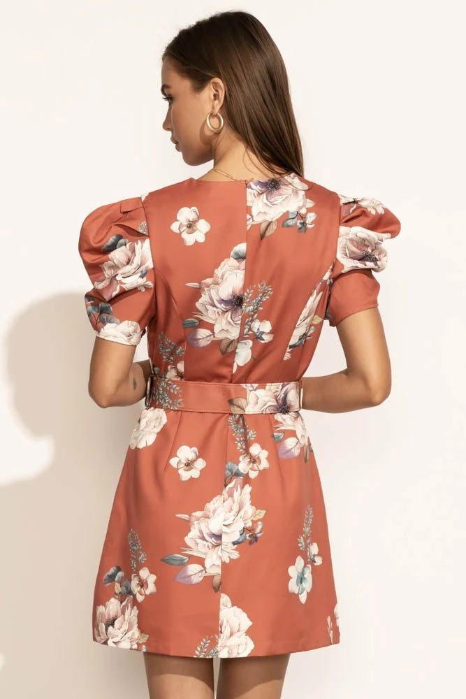 Hot Sale π€© CLOTHING COMPANY Elena Floral π Dress In Terra Cotta - FINAL SALE 𧨠6 CLOTHING COMPANY Elena Floral Dress In Terra Cotta - FINAL SALE