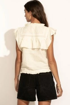 Hot Sale π LOVE STITCH Clothing Illustrated Sue Button Down Blouse In Cream - FINAL SALE π 11 LOVE STITCH Clothing Illustrated Sue Button Down Blouse In Cream - FINAL SALE