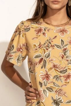 LAKE FLOWER FASHION Thalia Blouse In Yellow - FINAL SALE