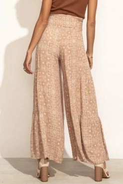 FINAL TOUCH COLLECTION Kristen Wide-Leg Pants In Pink - FINAL SALE