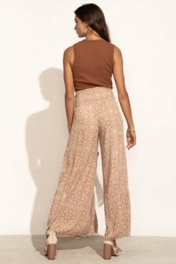 FINAL TOUCH COLLECTION Kristen Wide-Leg Pants In Pink - FINAL SALE