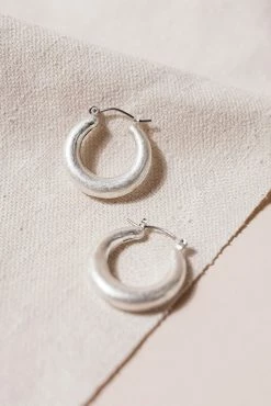 JOYFUL JEWELRY Gordon Hoop Earrings In Silver