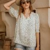 WELLMADE INC Martina Floral Blouse - FINAL SALE