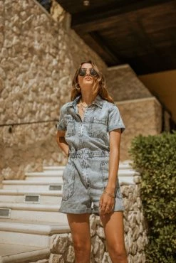 Outlet π Kancan Sussan Denim Romper - FINAL SALE π 8 Kancan Sussan Denim Romper - FINAL SALE