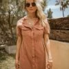 Mustard Seed Juliette Denim Dress In Pink - FINAL SALE