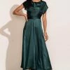 WORUI Rosalind Midi Dress In Teal Dresses