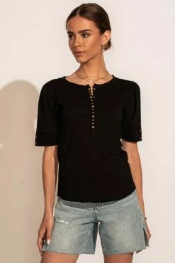 WORUI Louella Top In Black - FINAL SALE