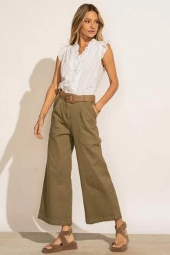 FINAL TOUCH COLLECTION Shelby Pants In Olive - FINAL SALE