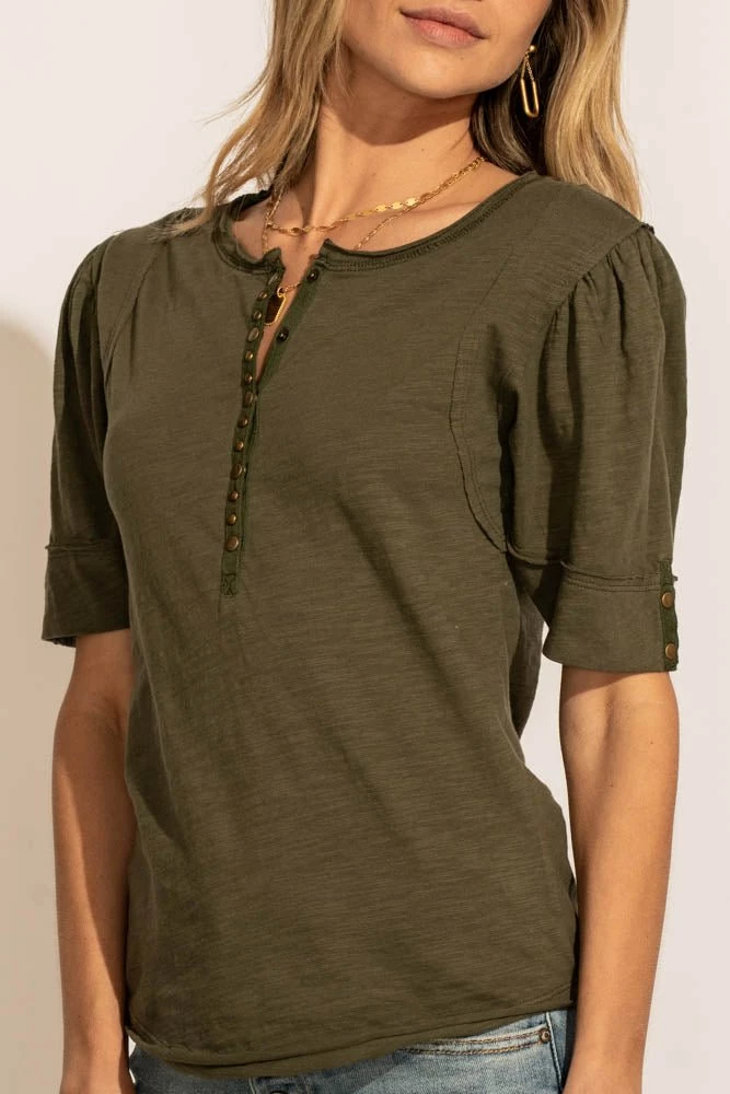 Buy 😀 WORUI Louella Top In Olive - FINAL SALE ⌛ 4 WORUI Louella Top In Olive - FINAL SALE