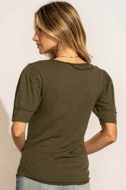 Buy 😀 WORUI Louella Top In Olive - FINAL SALE ⌛ 8 WORUI Louella Top In Olive - FINAL SALE