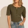 WORUI Louella Top In Olive - FINAL SALE