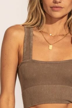 Best Sale ✨ DYNAMIC FASHION Tops Sara Ribbed Tank In Tan ⌛ 8 DYNAMIC FASHION Tops Sara Ribbed Tank In Tan