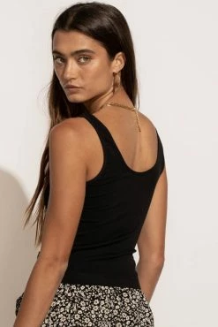 Best reviews of π YELETE Tops Stevie Cropped Tank In Black π₯ 10 YELETE Tops Stevie Cropped Tank In Black