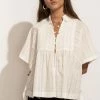 MILLIBON POLYMOND DK INC Erica Button Up Blouse - FINAL SALE