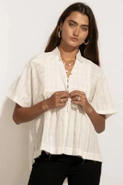 Best Pirce 👏 MILLIBON POLYMOND DK INC Erica Button Up Blouse - FINAL SALE ✔️ 10 MILLIBON POLYMOND DK INC Erica Button Up Blouse - FINAL SALE