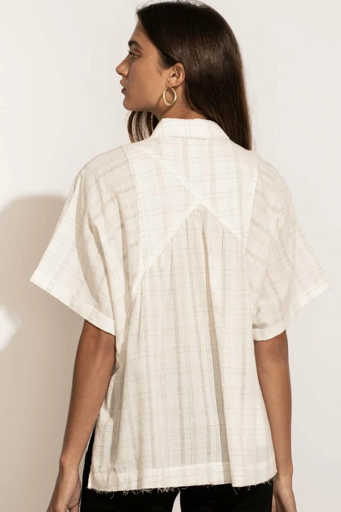 Best Pirce 👏 MILLIBON POLYMOND DK INC Erica Button Up Blouse - FINAL SALE ✔️ 7 MILLIBON POLYMOND DK INC Erica Button Up Blouse - FINAL SALE